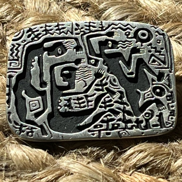 Vintage Alice Seely/Urban Fetishes Petroglyph Brooch/Pin (2000) Dancing Women - Picture 14 of 16